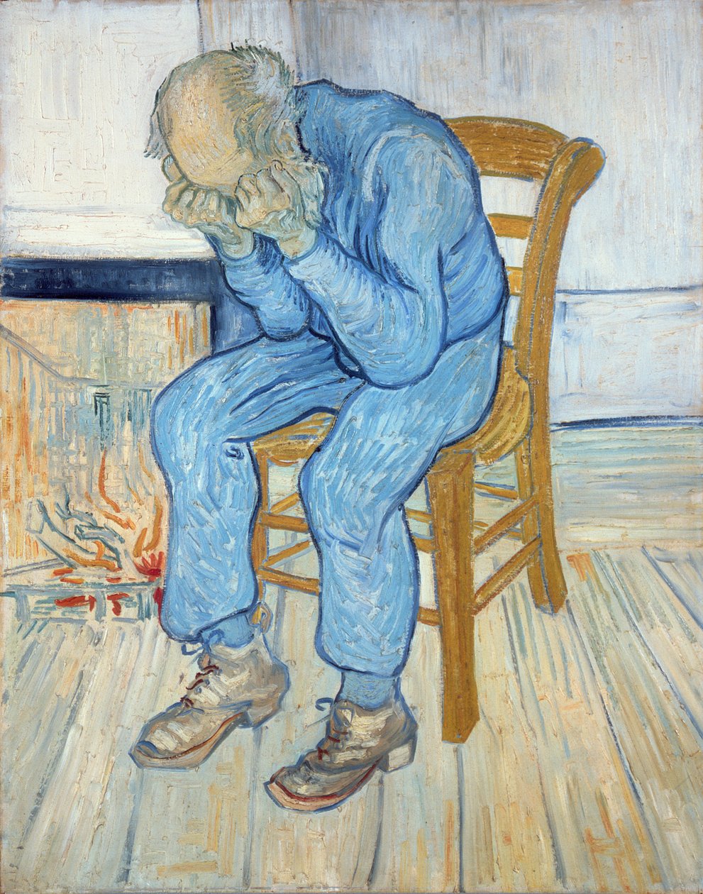 Old Man in Sorrow (På evighetens tröskel) 1890 av Vincent van Gogh