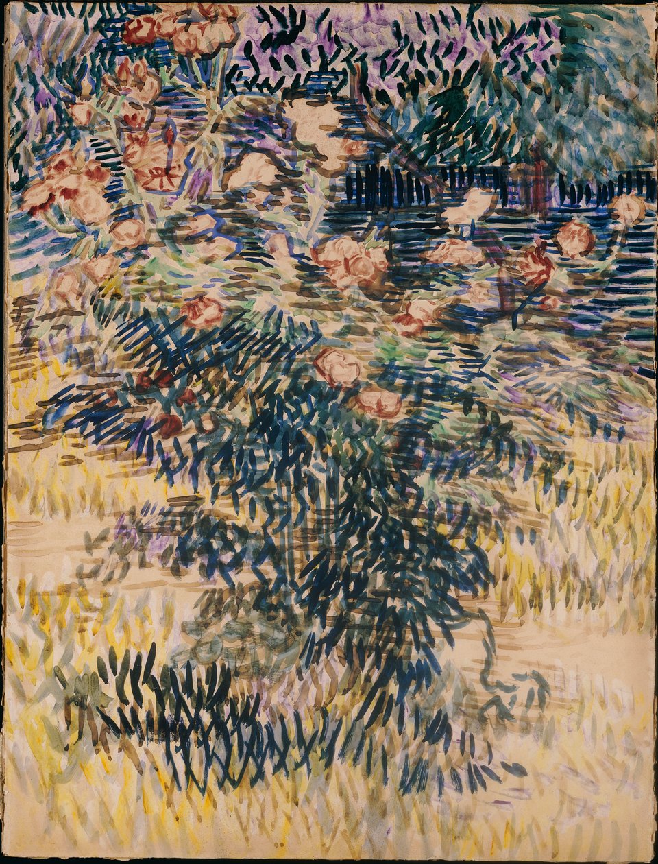 Oleanders, sjukhusträdgården i Saint-Remy, 1889 av Vincent van Gogh