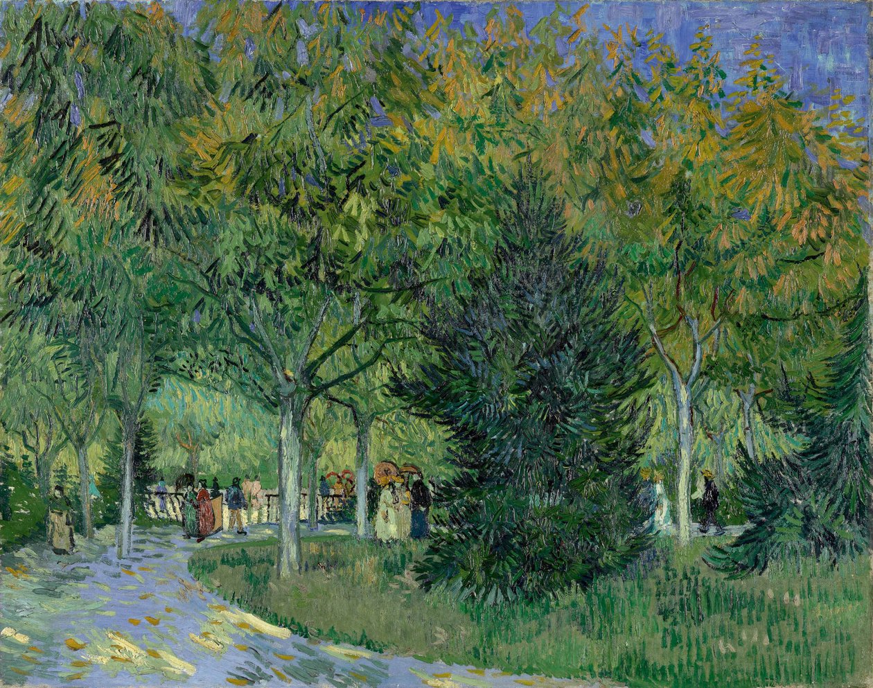 Stig i parken i Arles, 1888. av Vincent van Gogh