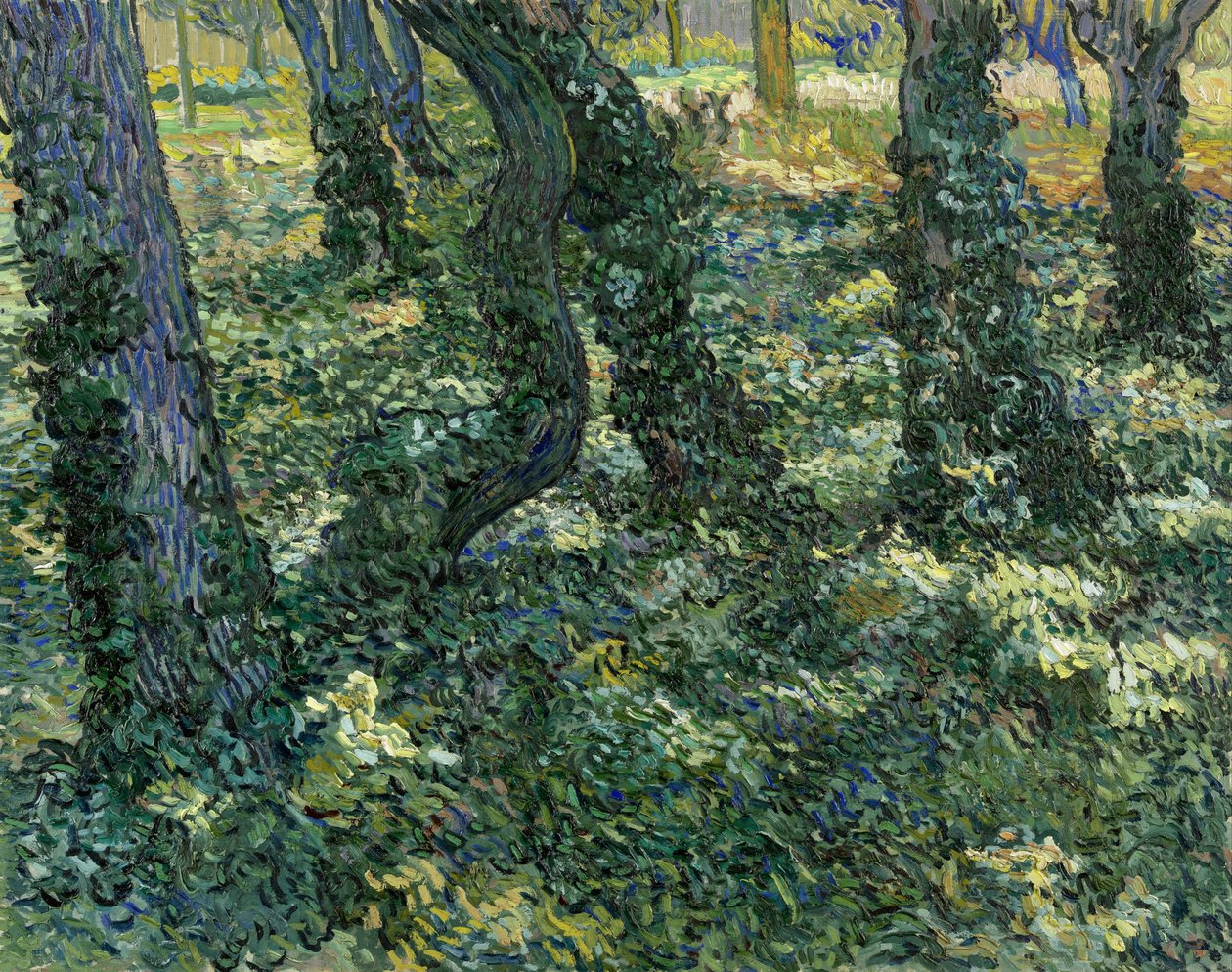 ""Underväxtlandskap"" (Undervegetation) Målning av Vincent van Gogh (1853-1890) 1889 Dim 73x92,5 cm Van Gogh Museum, Amsterdam av Vincent van Gogh