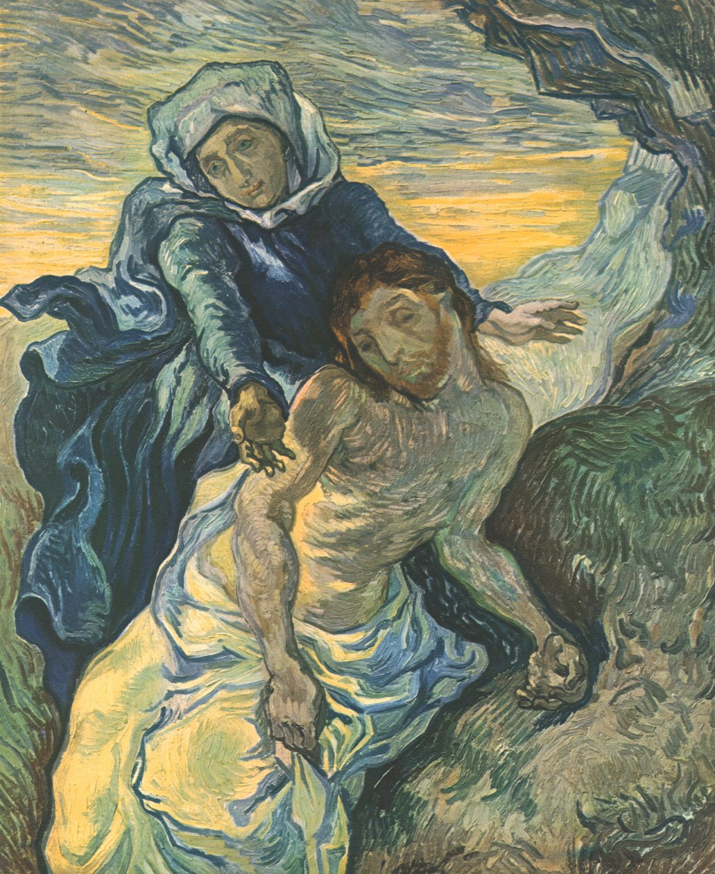 Pietà efter Delacroix, september 1889, 1947. av Vincent van Gogh