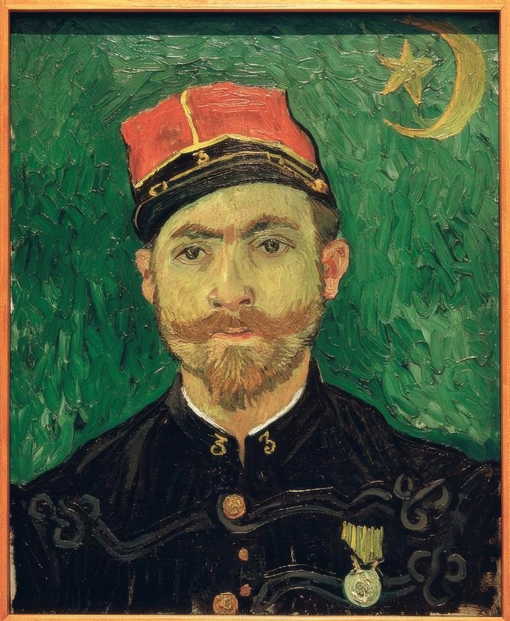 Porträtt av Milliet av Vincent van Gogh