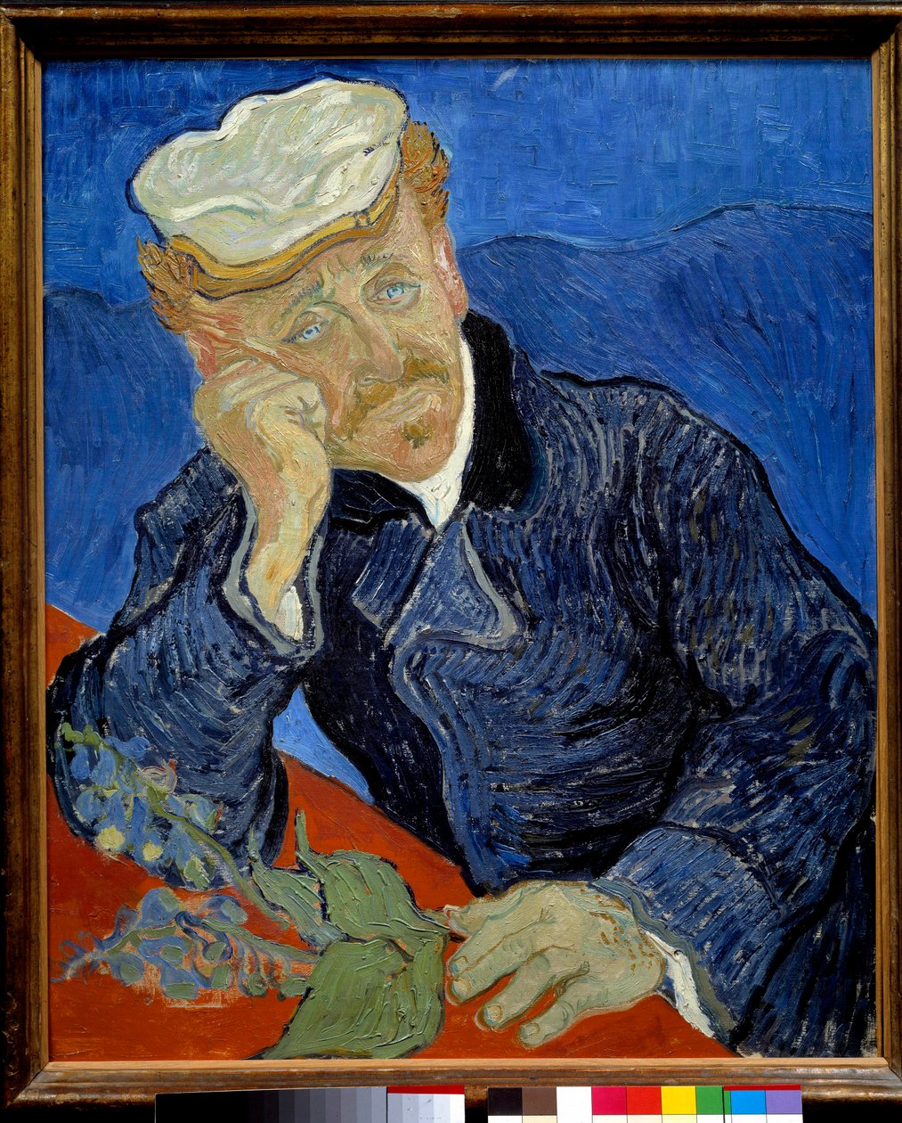 Porträtt av doktor Paul Gachet (1828-1909) Målning av Vincent van Gogh (1853-1890) 1890 Sön. 0,68x0,57 m Paris, musee d