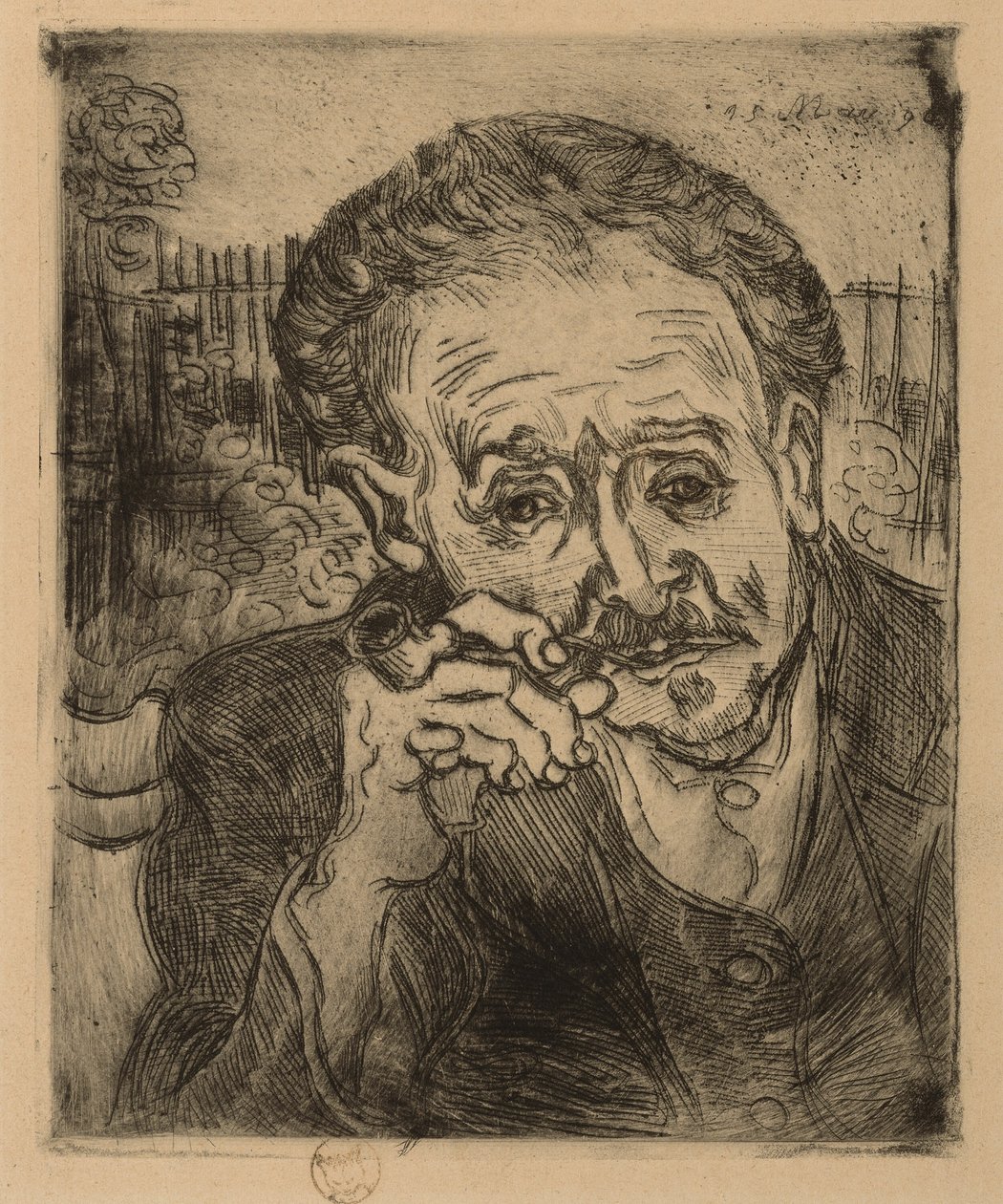 Porträtt av Dr Gachet av Vincent van Gogh