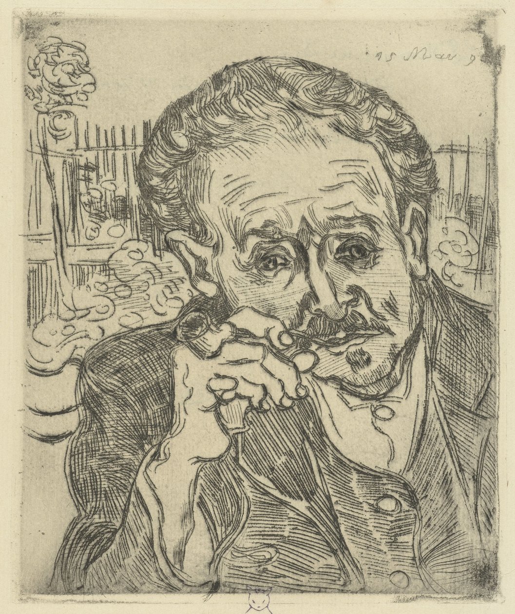 Porträtt av Dr Gachet av Vincent van Gogh
