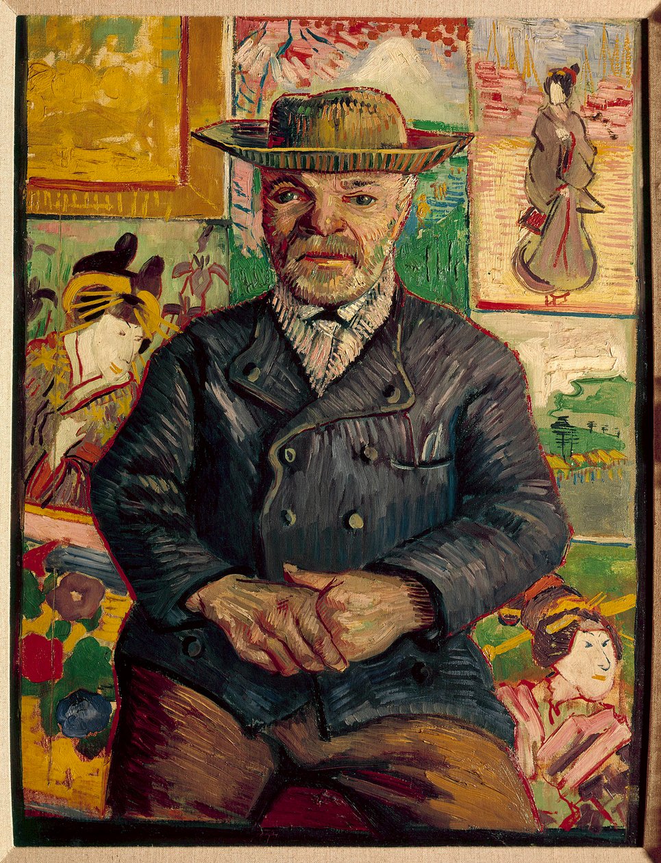 Porträtt av Fader Tanguy Målning av Vincent Van Gogh (1853-1890) 1800-talssamling Niarchos - Porträtt av fader Tanguy (Julien Tanguy av Vincent van Gogh