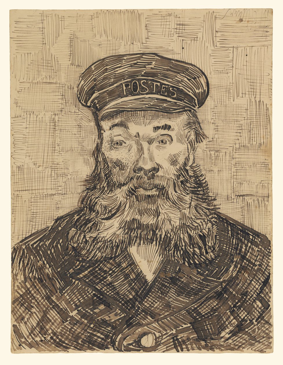 Porträtt av Joseph Roulin av Vincent van Gogh