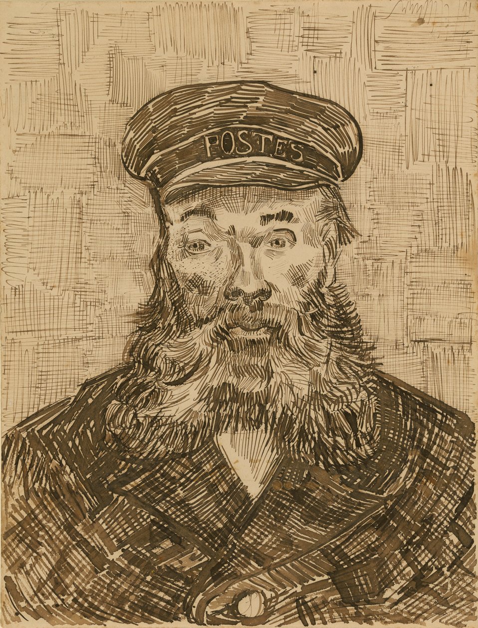 Porträtt av Joseph Roulin av Vincent van Gogh