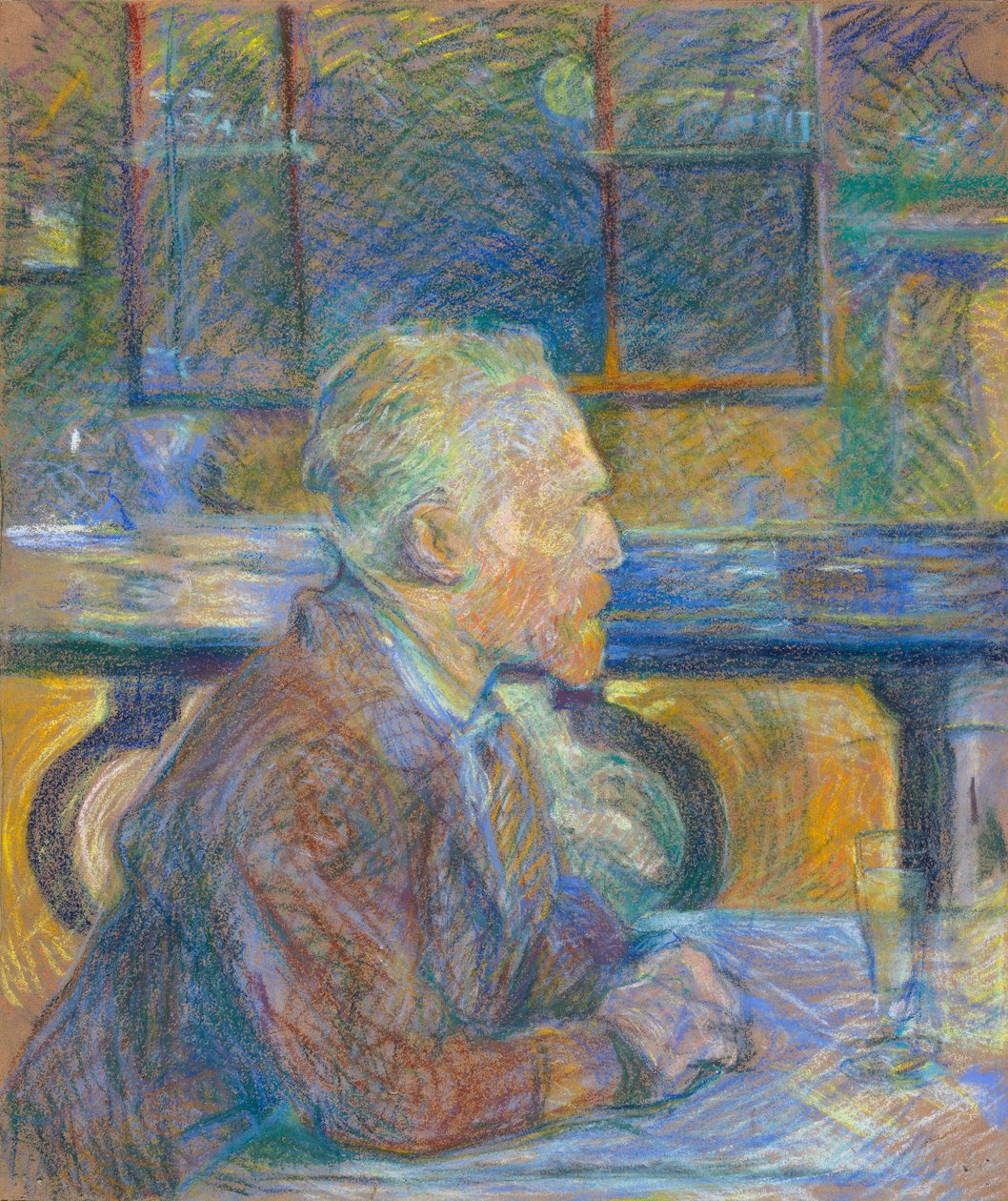 Porträtt av Vincent van Gogh (1853-1890) av Toulouse-Lautrec, Henri, de (1864-1901) av Vincent van Gogh