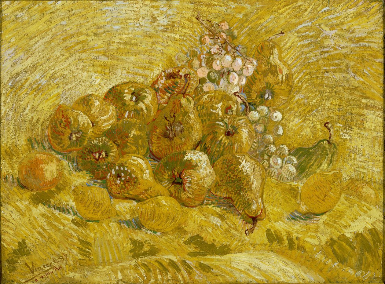 Kvitten, citroner, päron och druvor av Vincent van Gogh