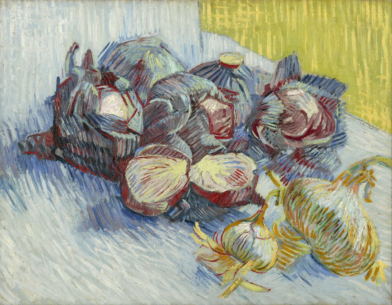 Rödkål och lök av Vincent van Gogh