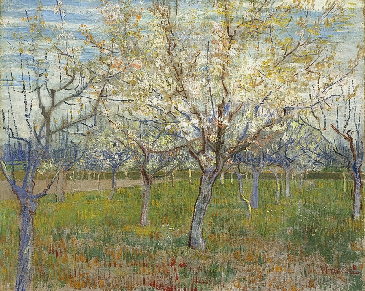 Rosa fruktträdgård. 1888 av Vincent van Gogh