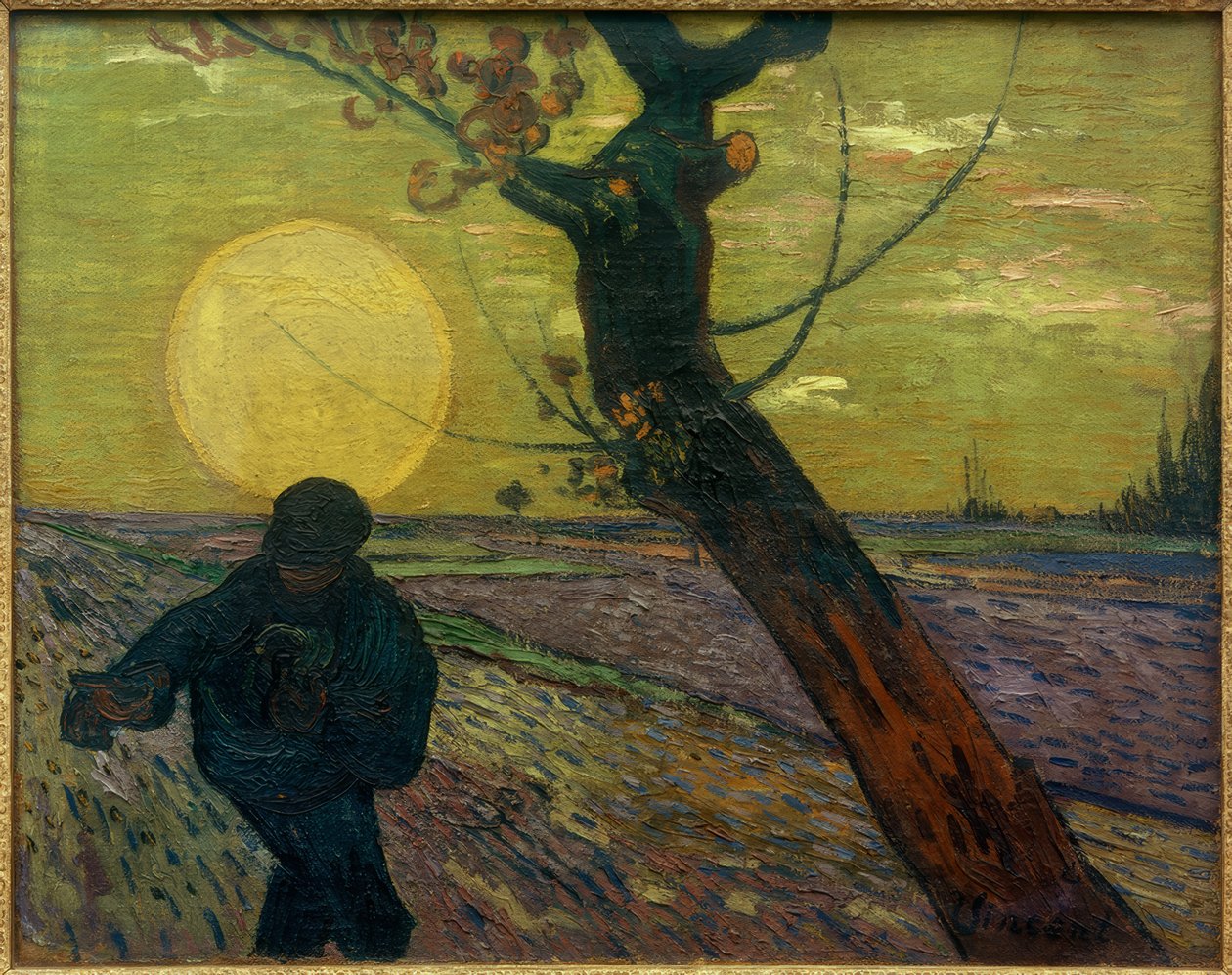 Sådd vid solnedgången av Vincent van Gogh