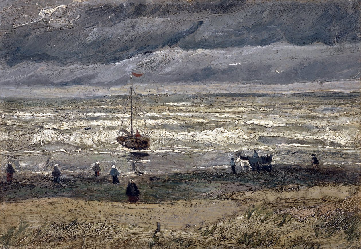 Havet vid Scheveningen par Gogh, Vincent, van (1853-1890). Olja på duk, storlek: 34,5x61 av Vincent van Gogh
