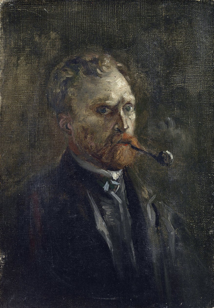 Självporträtt av Gogh, Vincent, van (1853-1890). Olja på duk, storlek: 27,2x19 av Vincent van Gogh