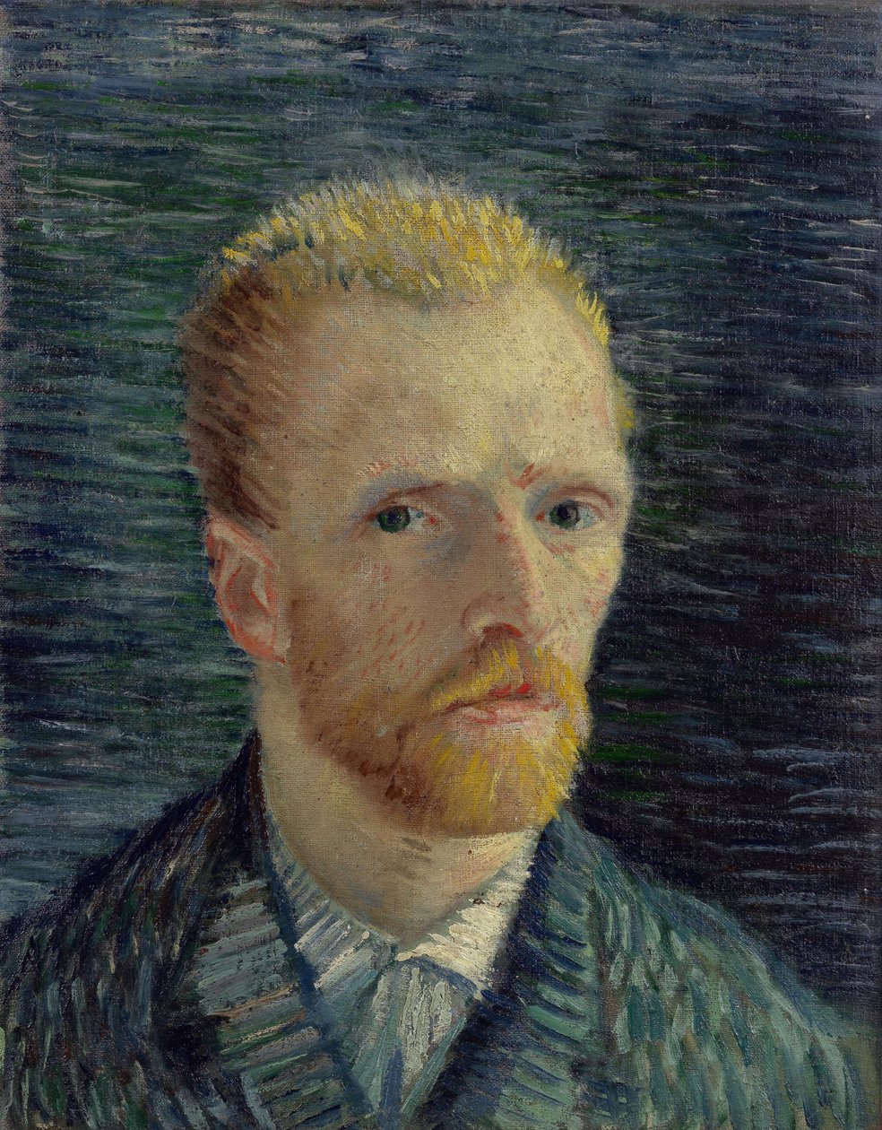 Självporträtt av Gogh, Vincent, van (1853-1890). Olja på duk, storlek: 42,2x34,5 av Vincent van Gogh