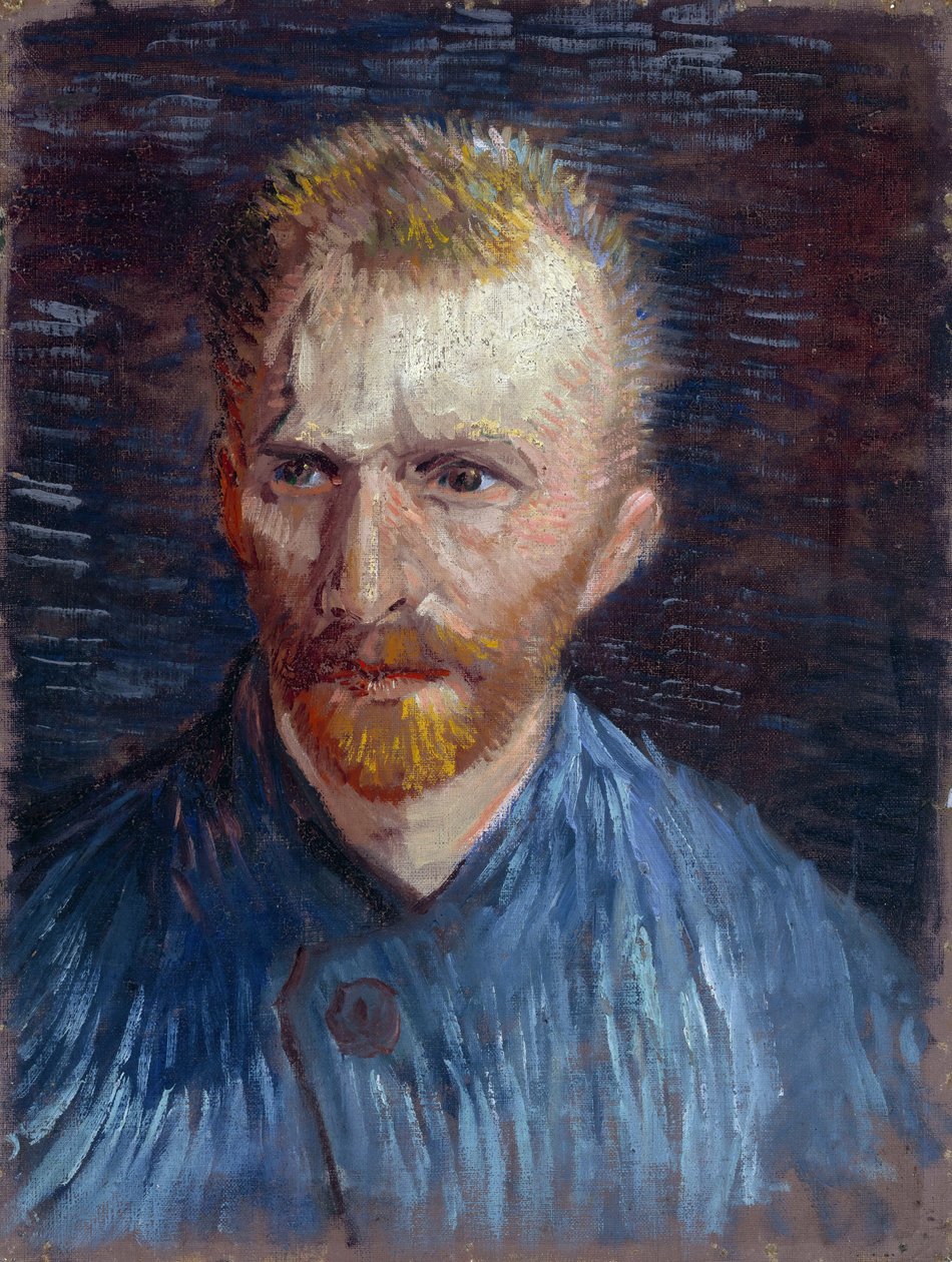 Självporträtt av Gogh, Vincent, van (1853-1890). Olja på duk, storlek: 44,5x33,6 av Vincent van Gogh