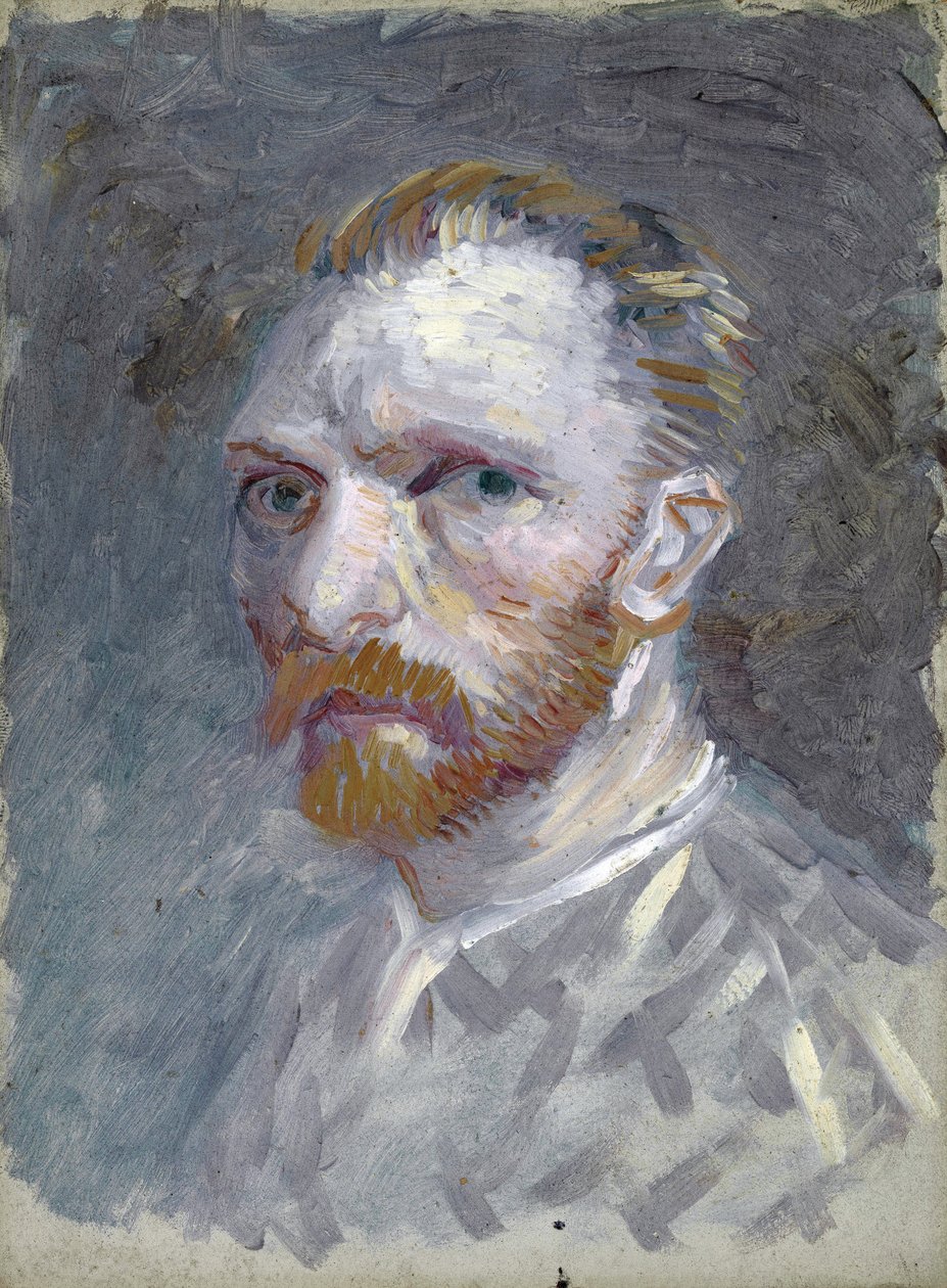 Självporträtt av Gogh, Vincent, van (1853-1890). Olja på kartong, storlek: 19,1x14,1 av Vincent van Gogh