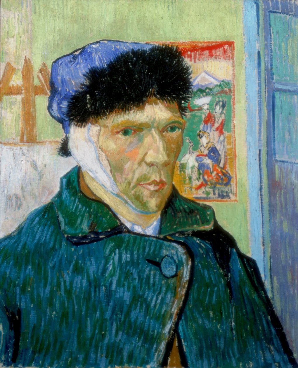 Självporträtt med bandagerat öra, 1889 av Vincent van Gogh