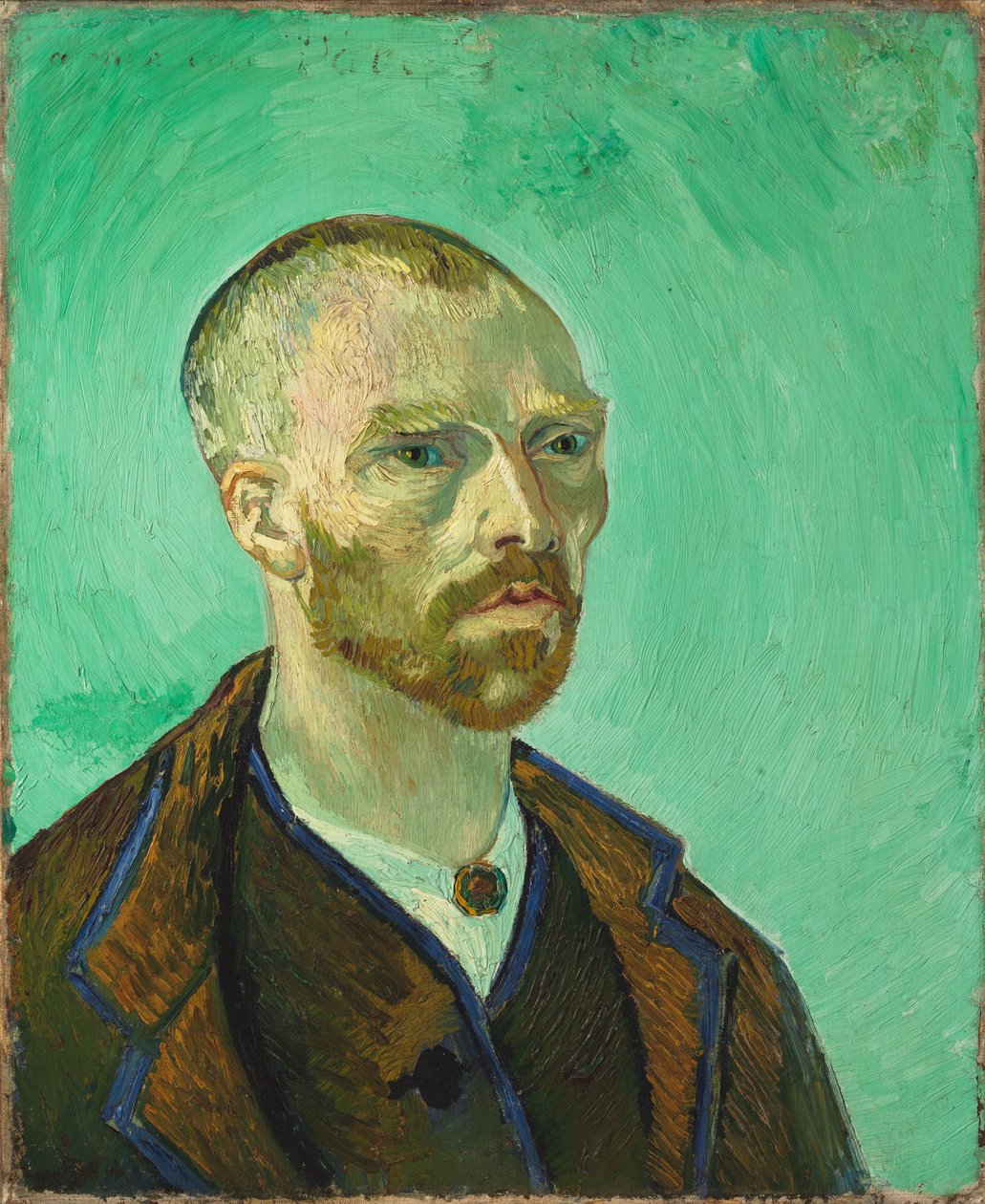 Självporträtt, tillägnat Paul Gauguin av Vincent van Gogh