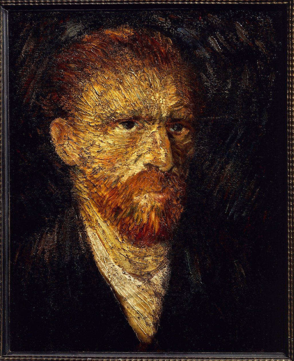 Självporträtt (olja på duk av Vincent van Gogh