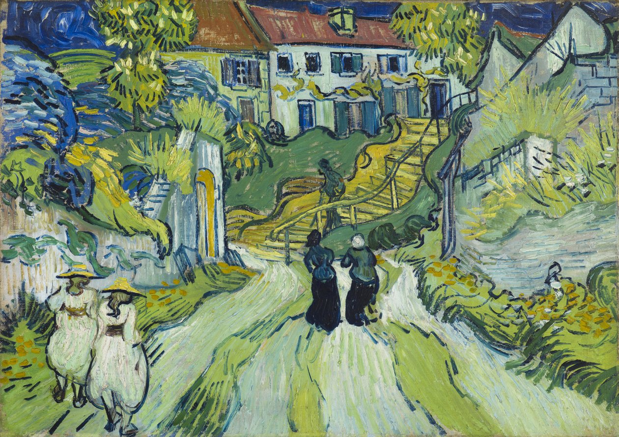 Trappan vid Auvers, juli 1890 (olja på duk) av Vincent van Gogh