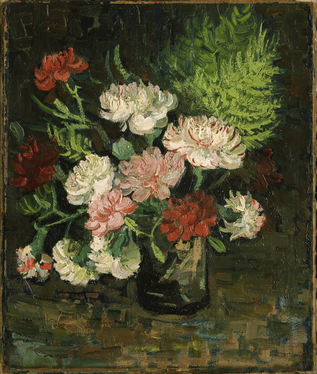 Stilleben med nejlikor, 1886 av Vincent van Gogh