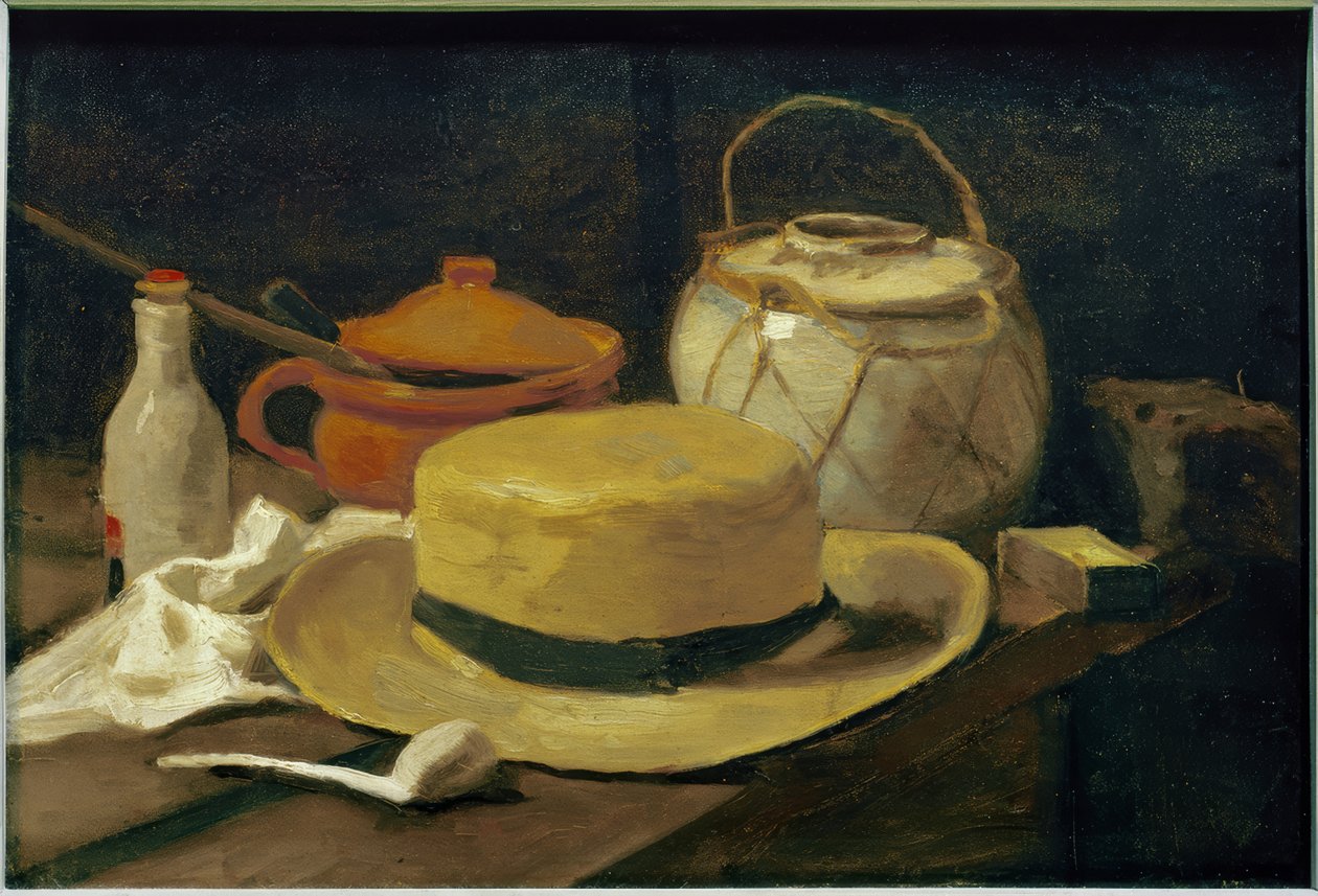 Stilleben med en gul stråhatt av Vincent van Gogh