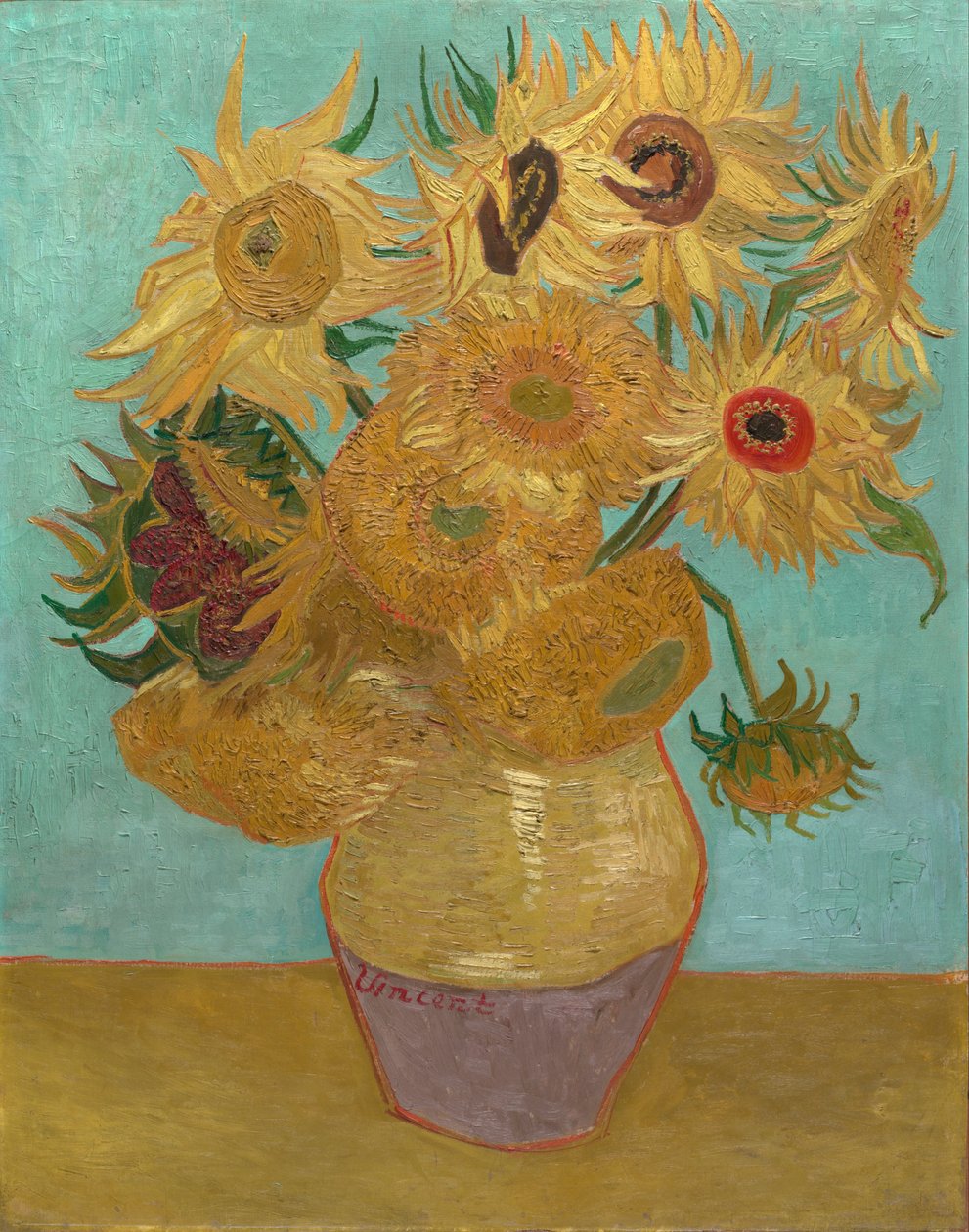 Solrosor / Vase med tolv solrosor av Vincent van Gogh
