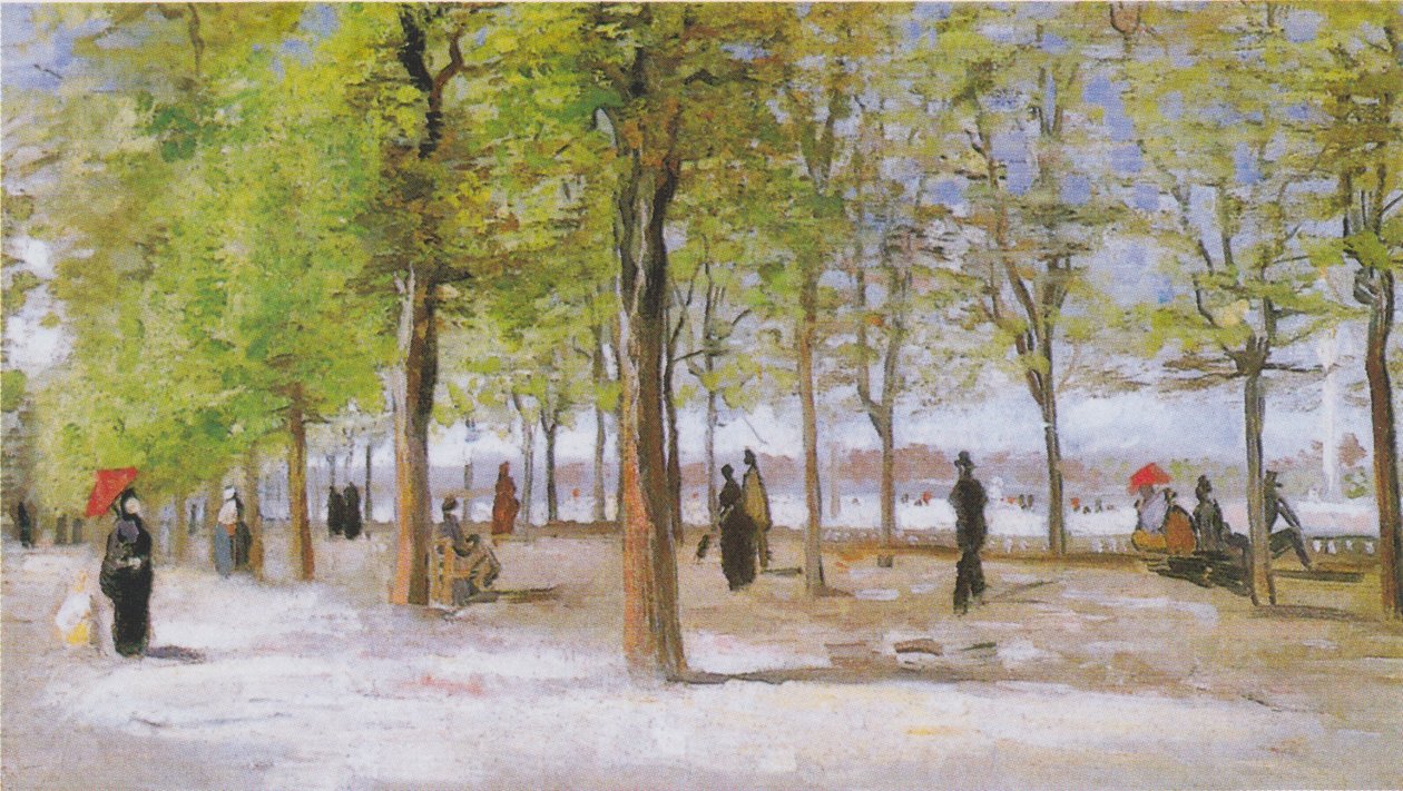 Terrassen i Luxemburgträdgården av Vincent van Gogh