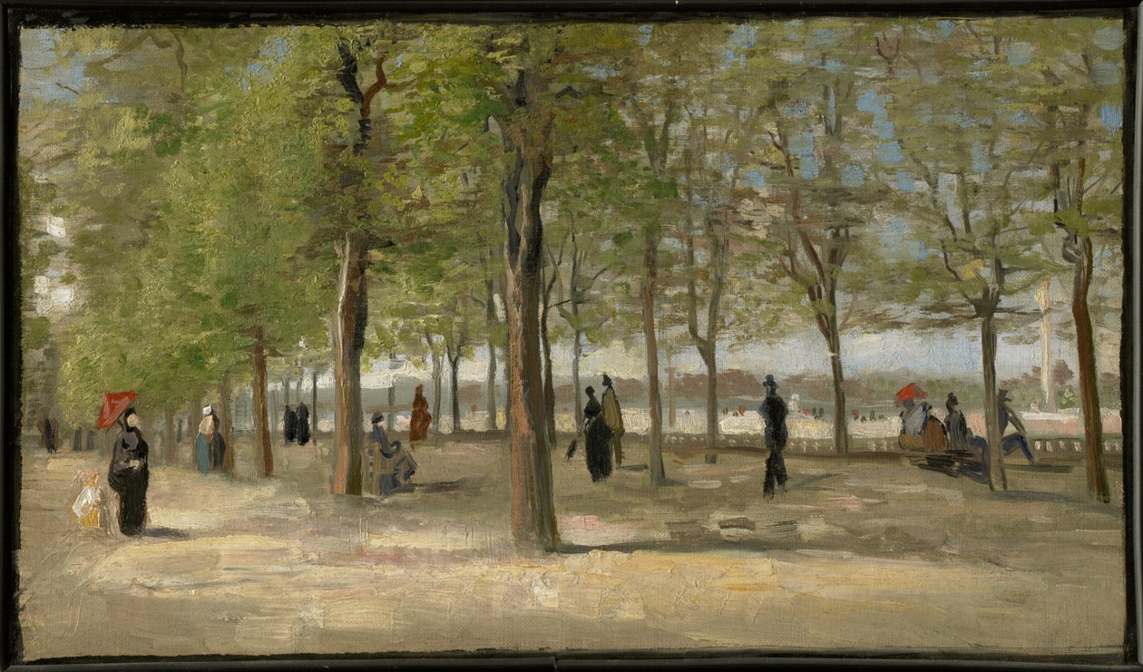 Terrass i Luxembourgträdgården av Vincent van Gogh