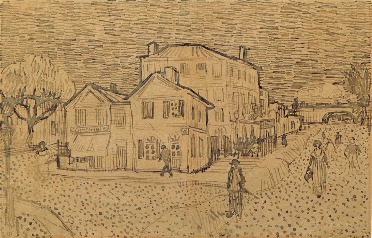 Konstnärens hus i Arles av Vincent van Gogh