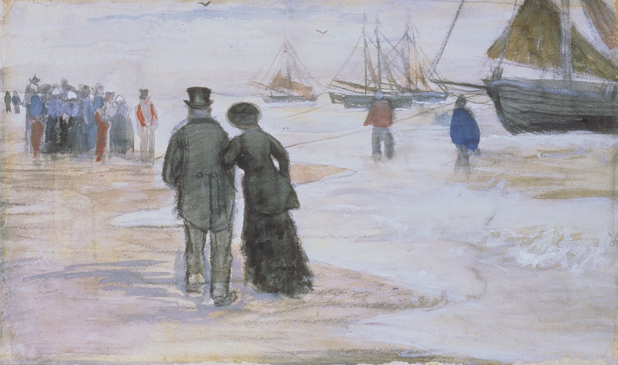 Stranden i Scheveningen av Vincent van Gogh