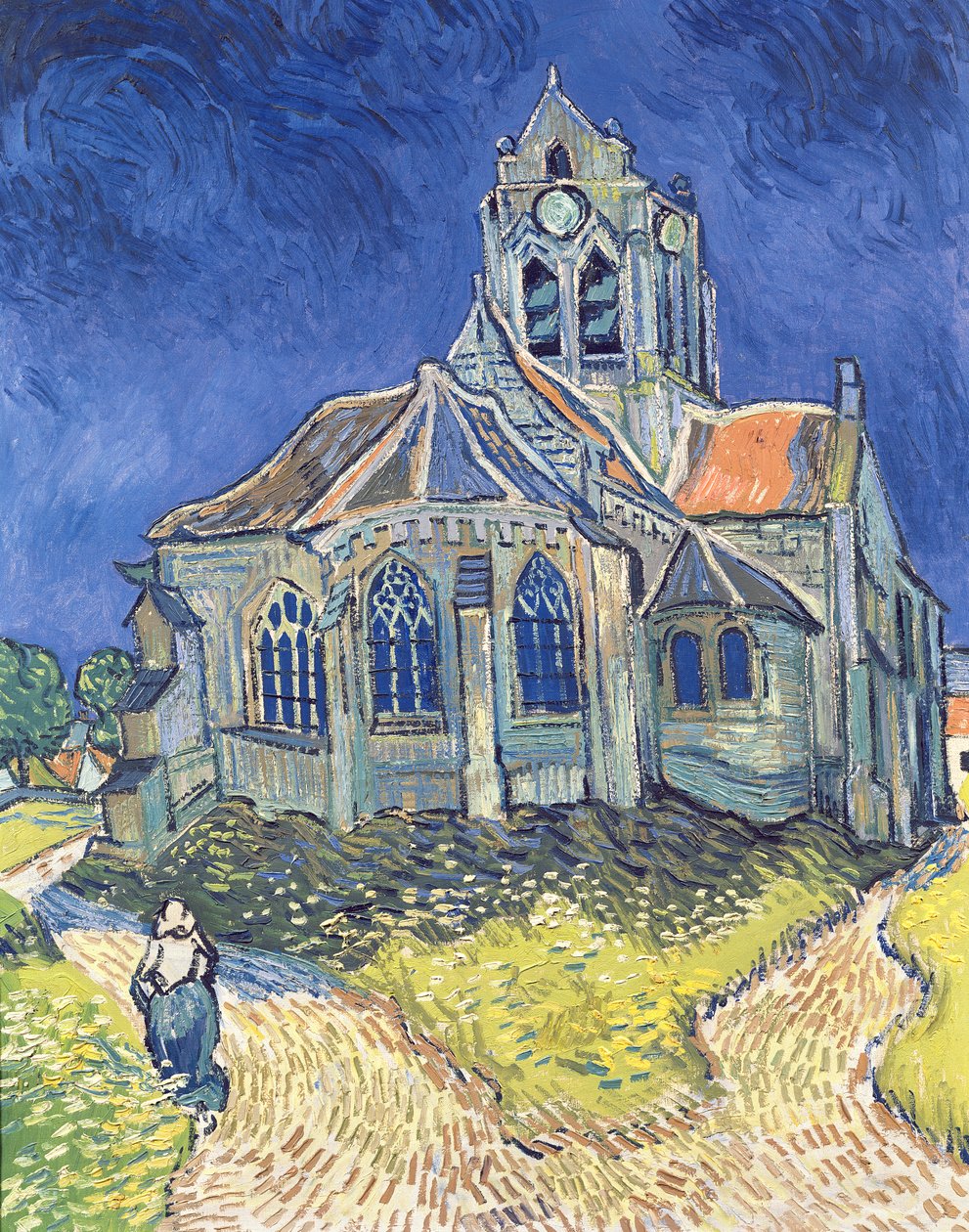 Kyrkan i Auvers-sur-Oise av Vincent van Gogh