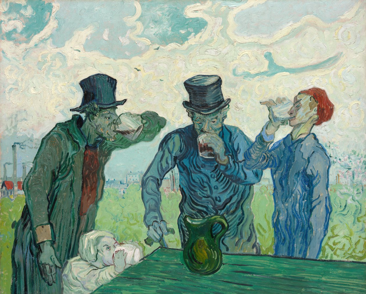 Drickarna, 1890. av Vincent van Gogh