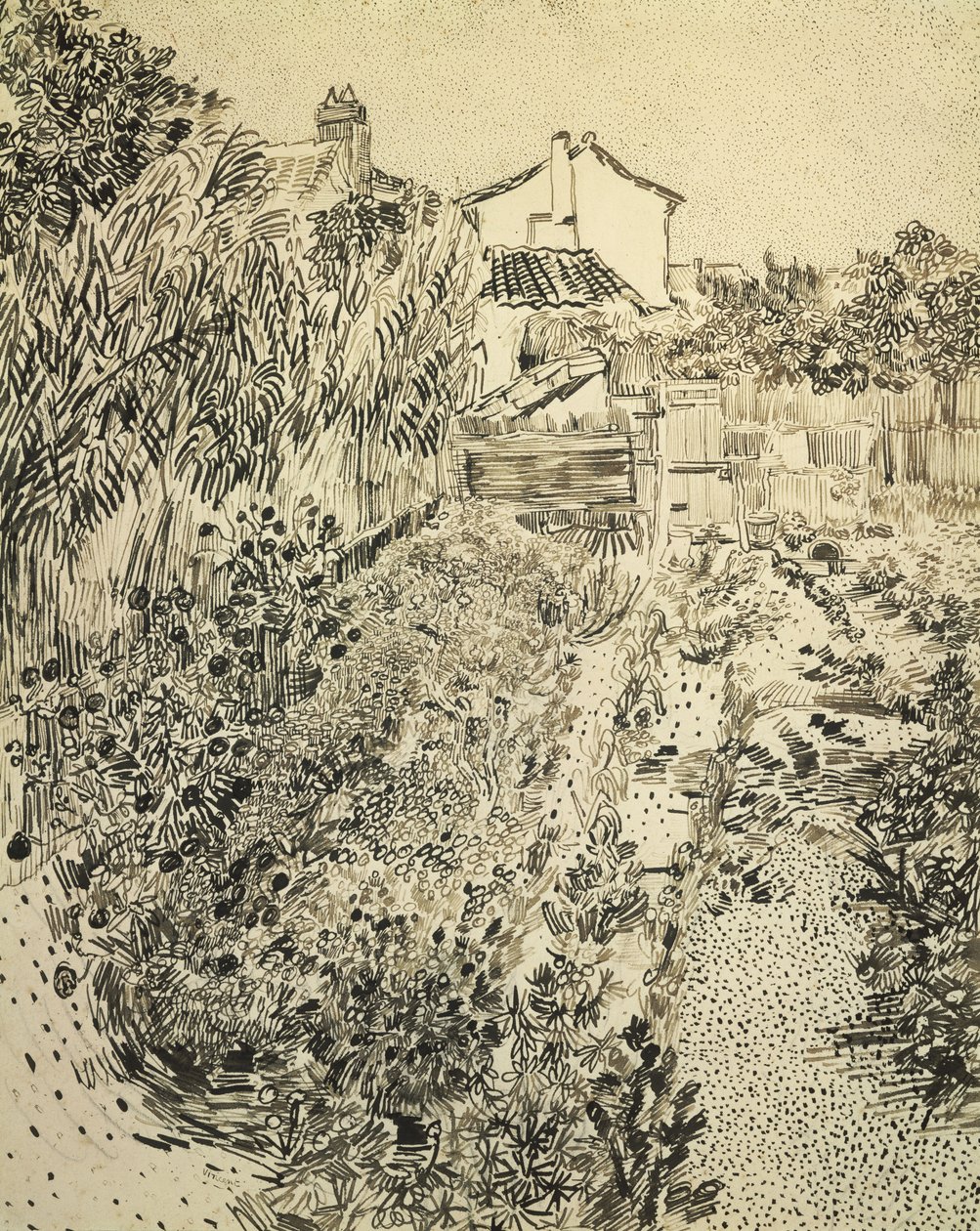 Blomsterträdgården, 1888 av Vincent van Gogh
