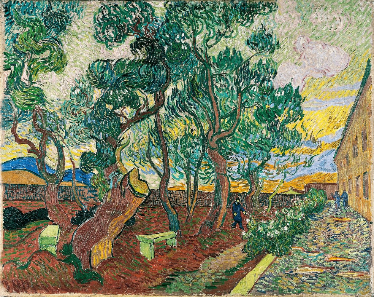 Trädgården vid Saint-Paul-sjukhuset av Vincent van Gogh