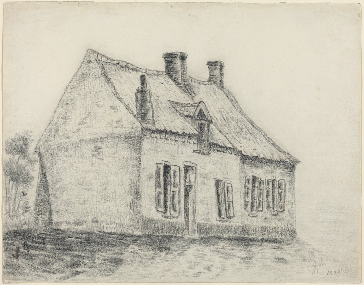 Magrot-huset, Cuesmes av Vincent van Gogh