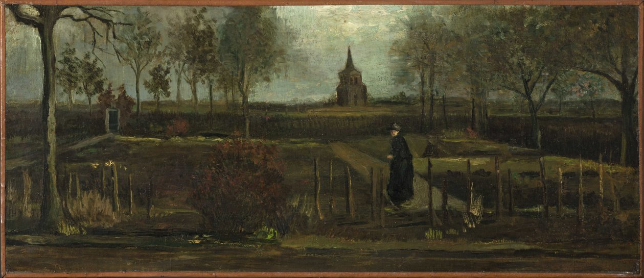 Prästgårdens trädgård i Nuenen på våren av Vincent van Gogh