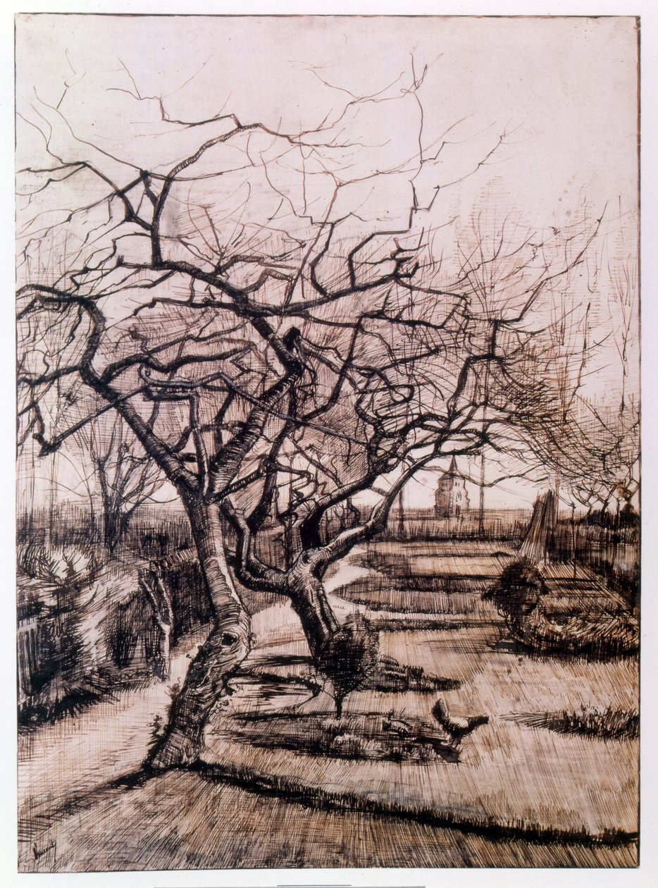 Prästgården i Nuenen på vintern (1884) av Vincent van Gogh