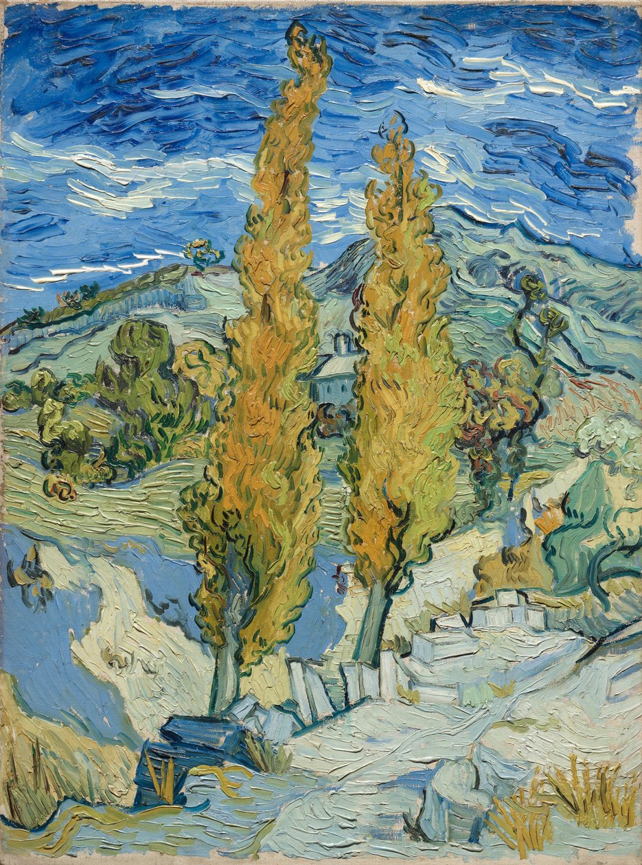 Poplarna i Saint-Rémy, 1889 av Vincent van Gogh