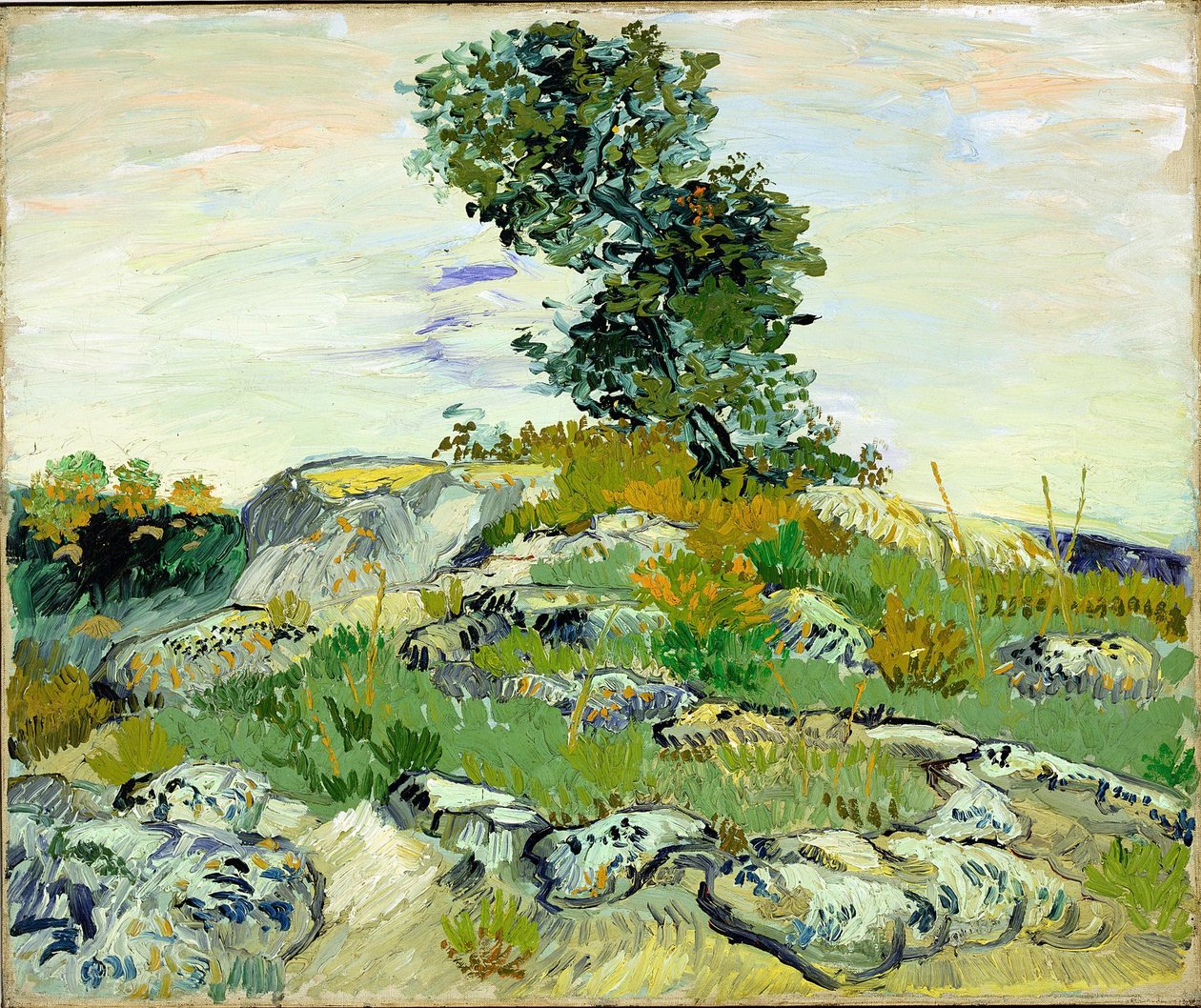 Klipporna av Vincent van Gogh