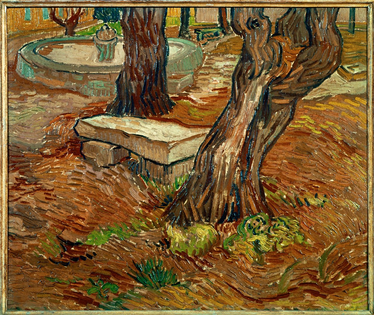 Bänken i Saint-Remy av Vincent van Gogh