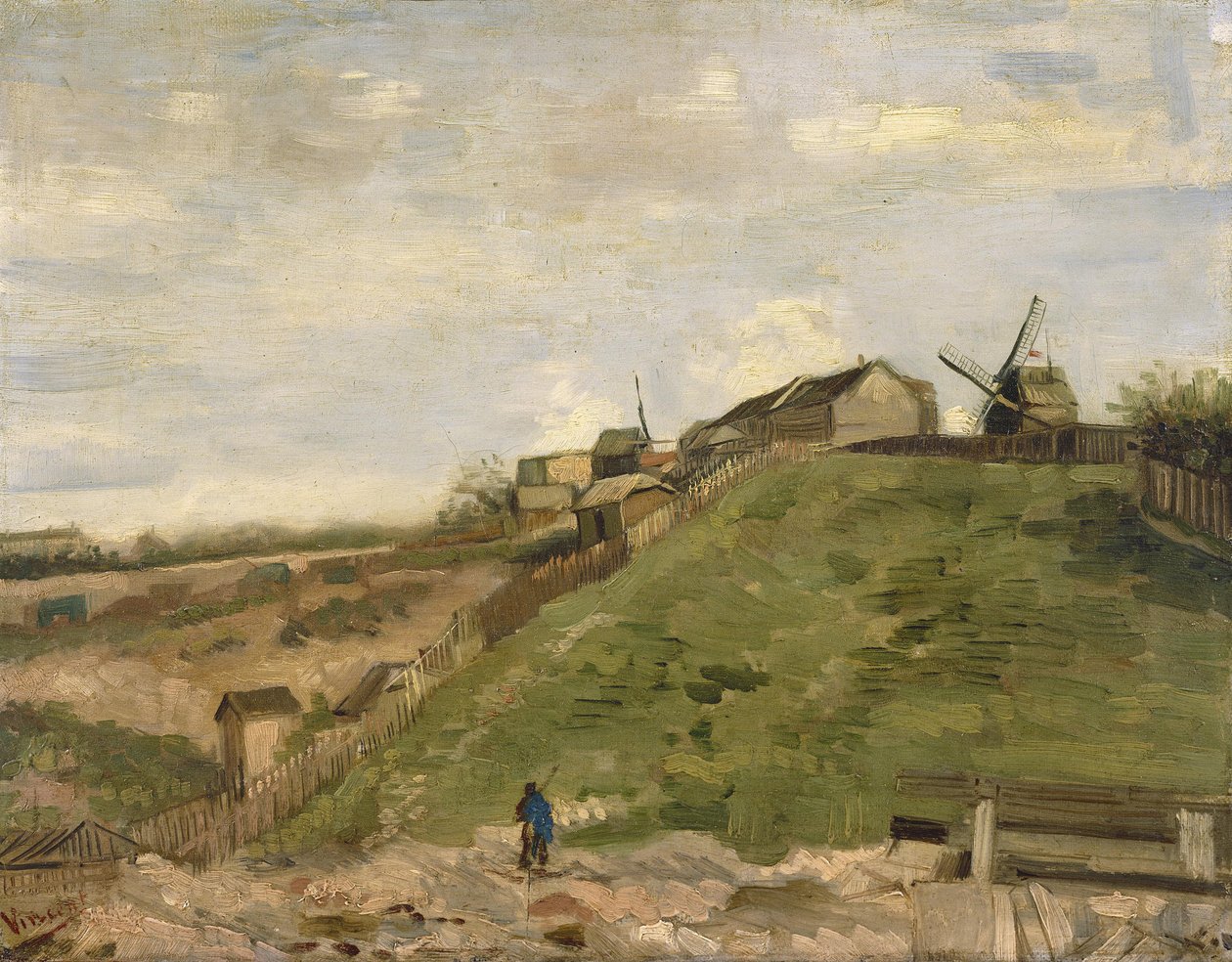 Montmartre-kullen med stenbrott av Vincent van Gogh