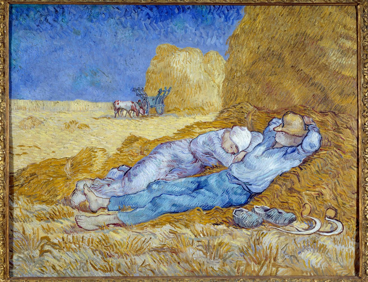 Meridianen eller siestan (efter Millet) av Vincent van Gogh