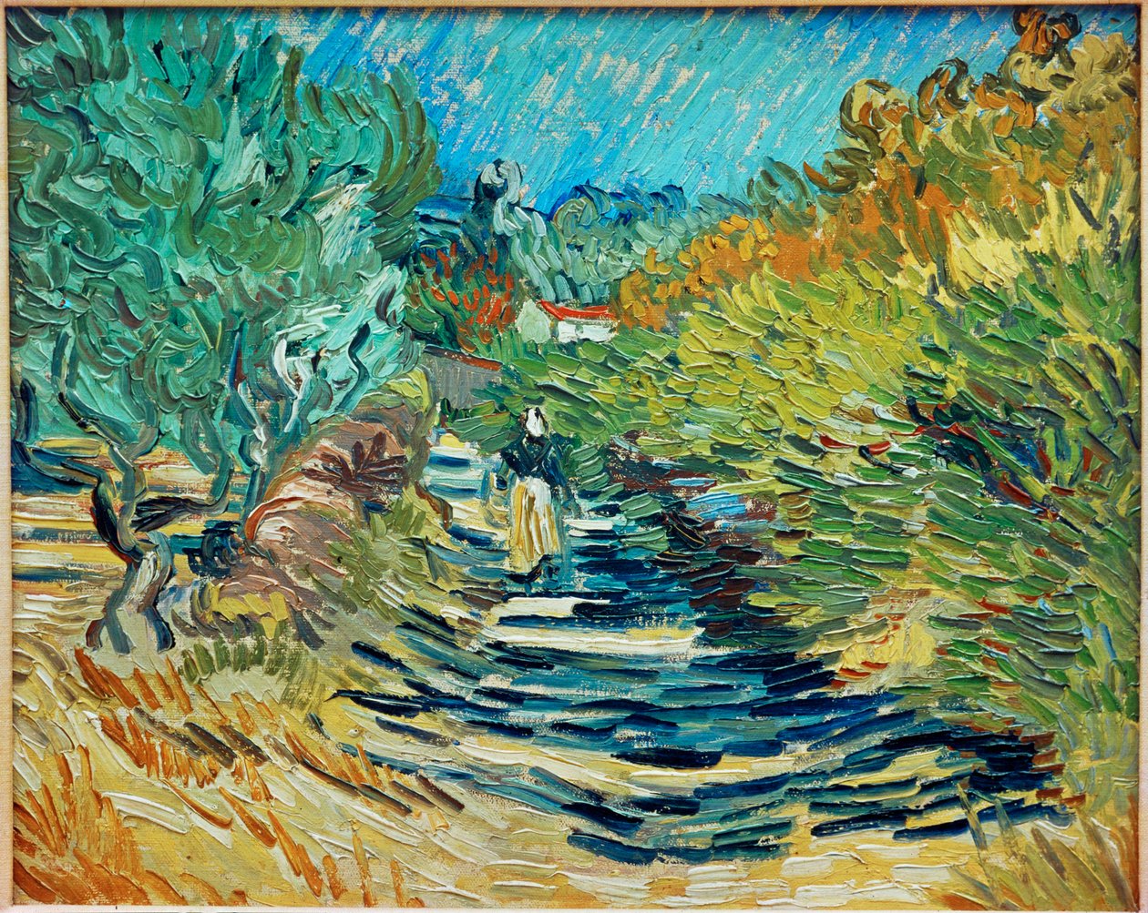 Vägen till Saint-Remy (olja på duk) av Vincent van Gogh
