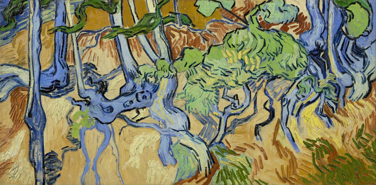 Trädrötter av Vincent van Gogh