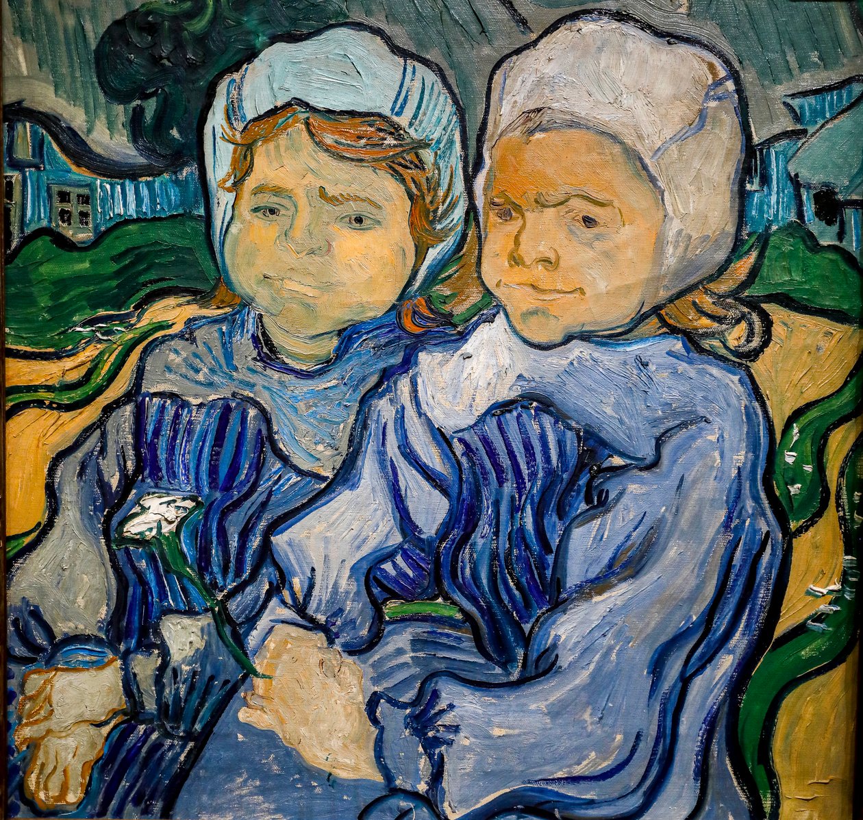 Två små flickor, två små flickor av Vincent van Gogh