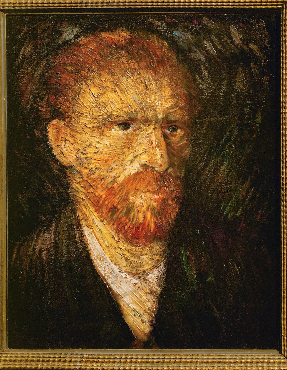 Van Gogh, självporträtt, ca 1887 (olja på duk) av Vincent van Gogh