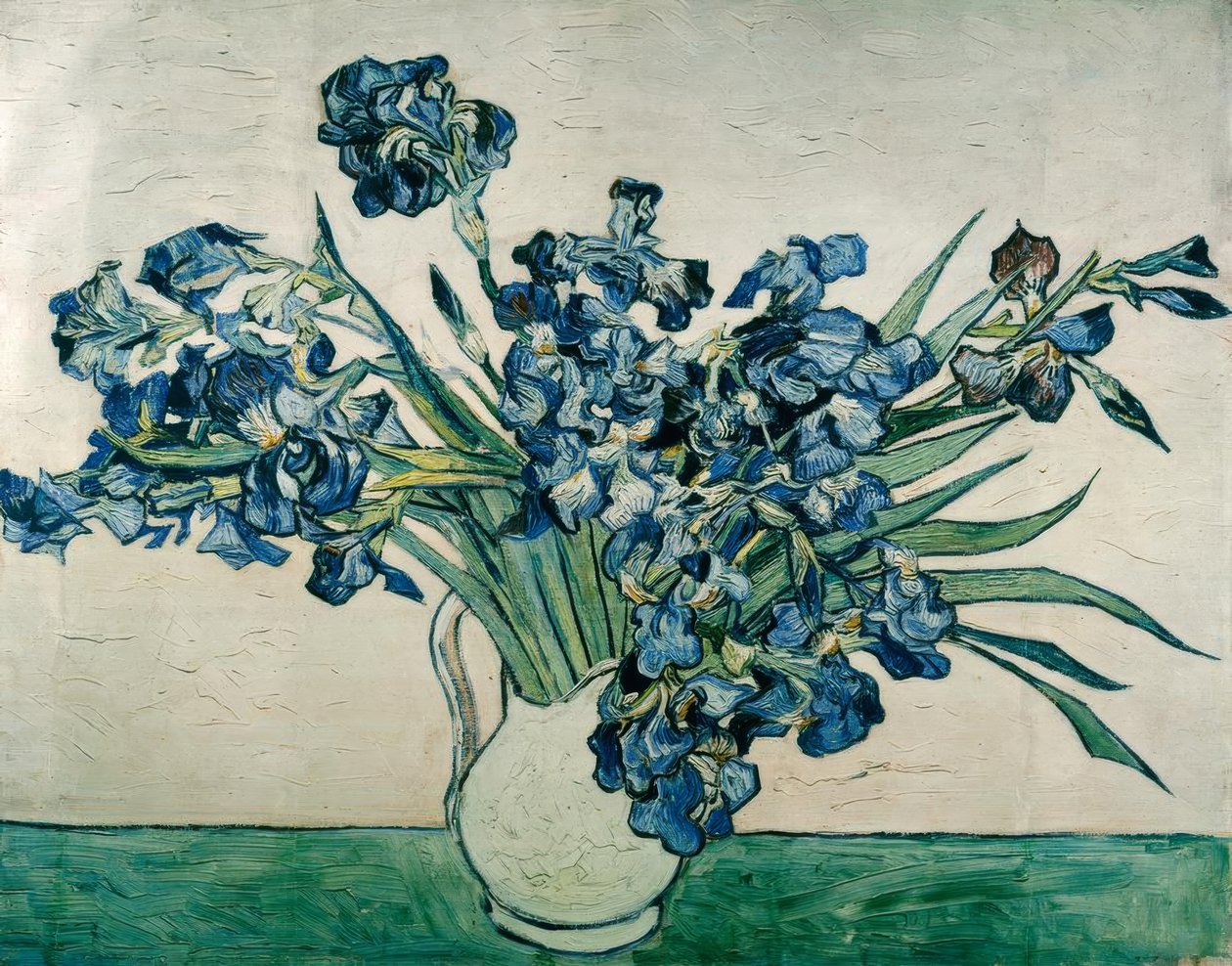 Vas med iris av Vincent van Gogh